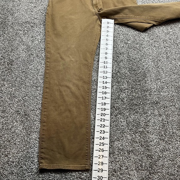 Mott & Bow Jeans Mens 34x29 Beige Straight Leg Stretch Denim Pants Casual Fit - Picture 5 of 11